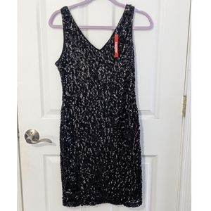 Short Black Sequin Dress